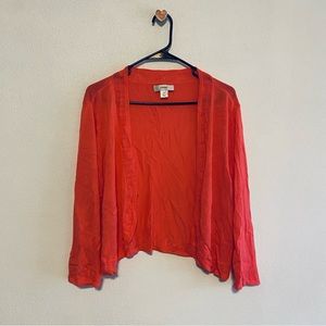 CJ Banks pink lightweight knit cardigan